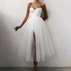 Women's Tulle Corset Gown – A-Line Formal Evening Dress