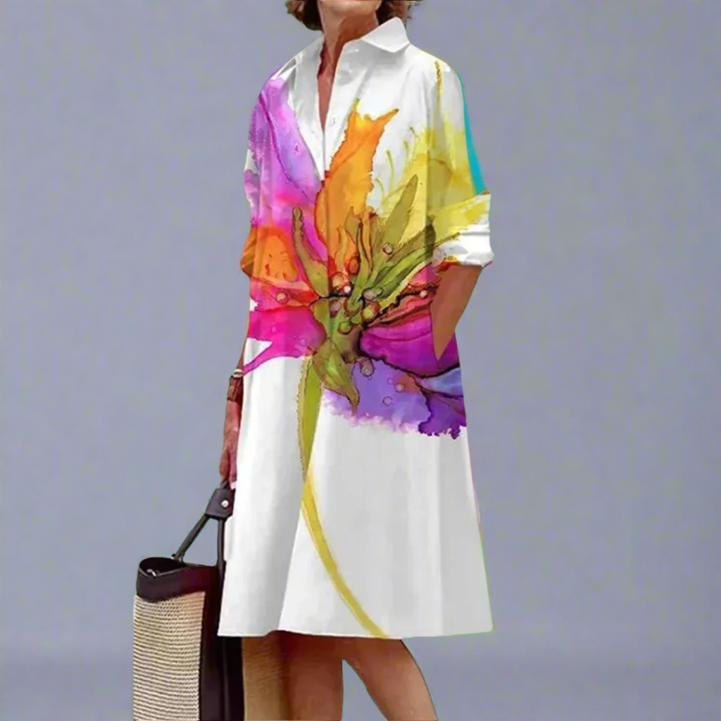 Women's Casual Summer Dress – Vacation Midi Dress