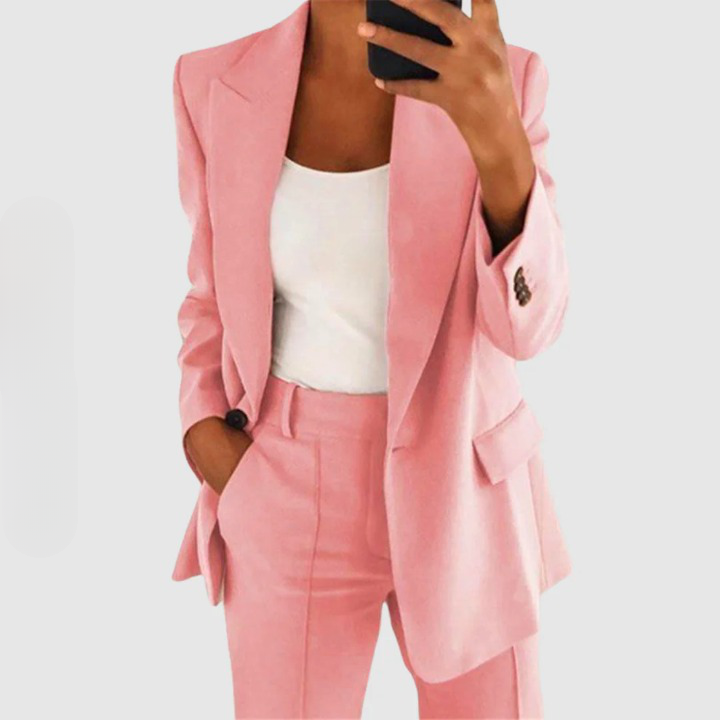 Women's Blazer Set – Sophisticated Tailored Set – Delaney
