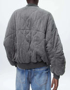 Women's Quilted Flight Jacket – Oversized Bomber Jacket