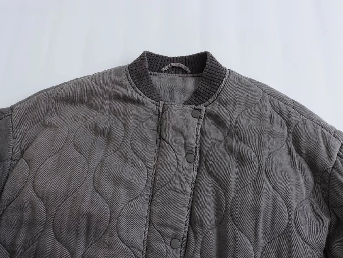 Women's Quilted Flight Jacket – Oversized Bomber Jacket