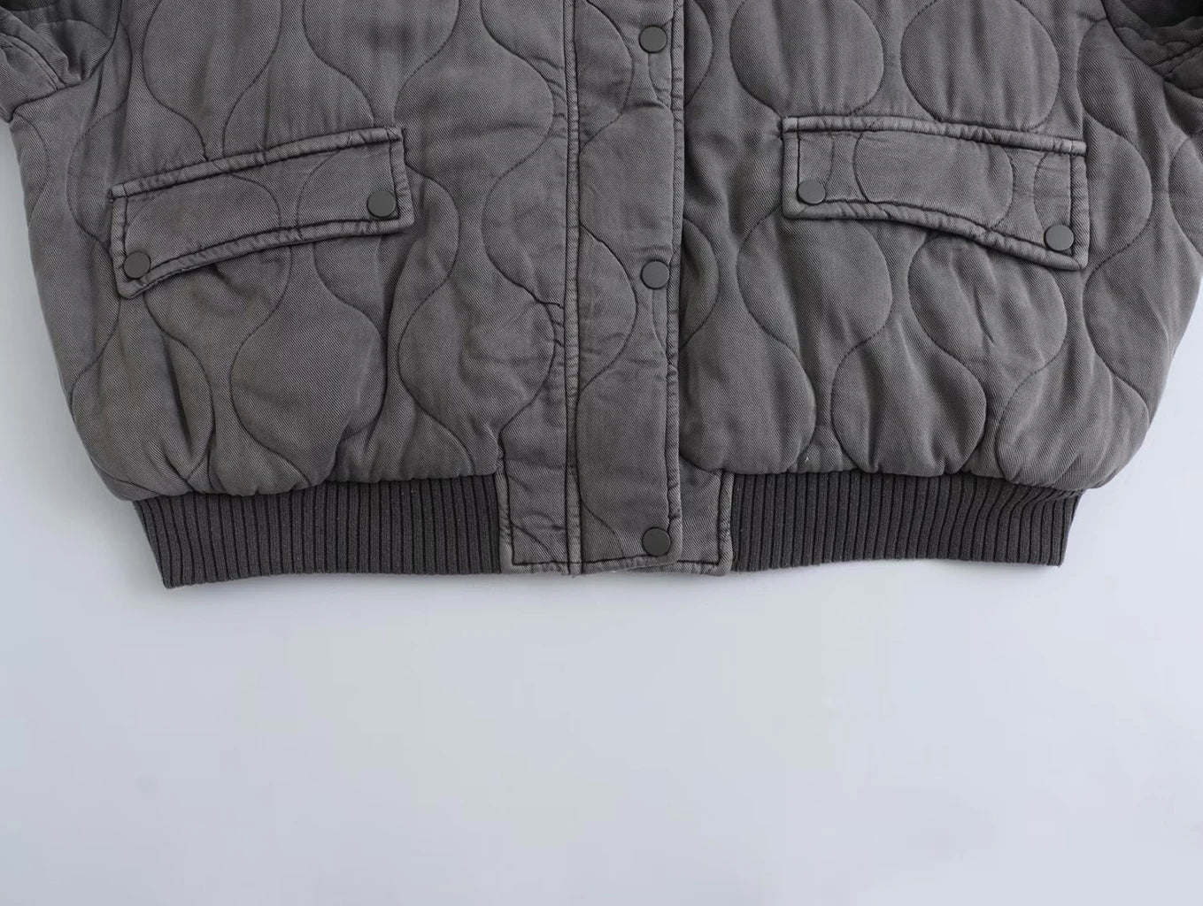 Women's Quilted Flight Jacket – Oversized Bomber Jacket