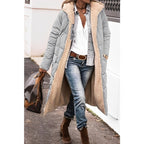 Women's Reversible Long Winter Coat – Hooded Teddy Lined Cold Weather Coat