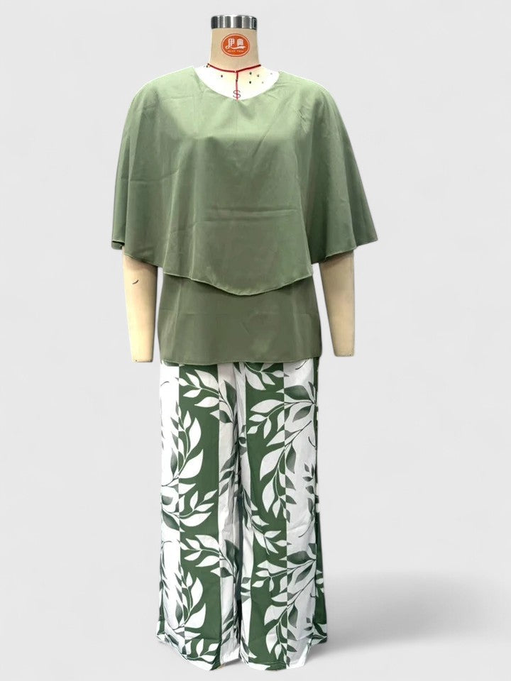 Women's Printed Two-Piece Set – Casual Matching Set – Jocelyn