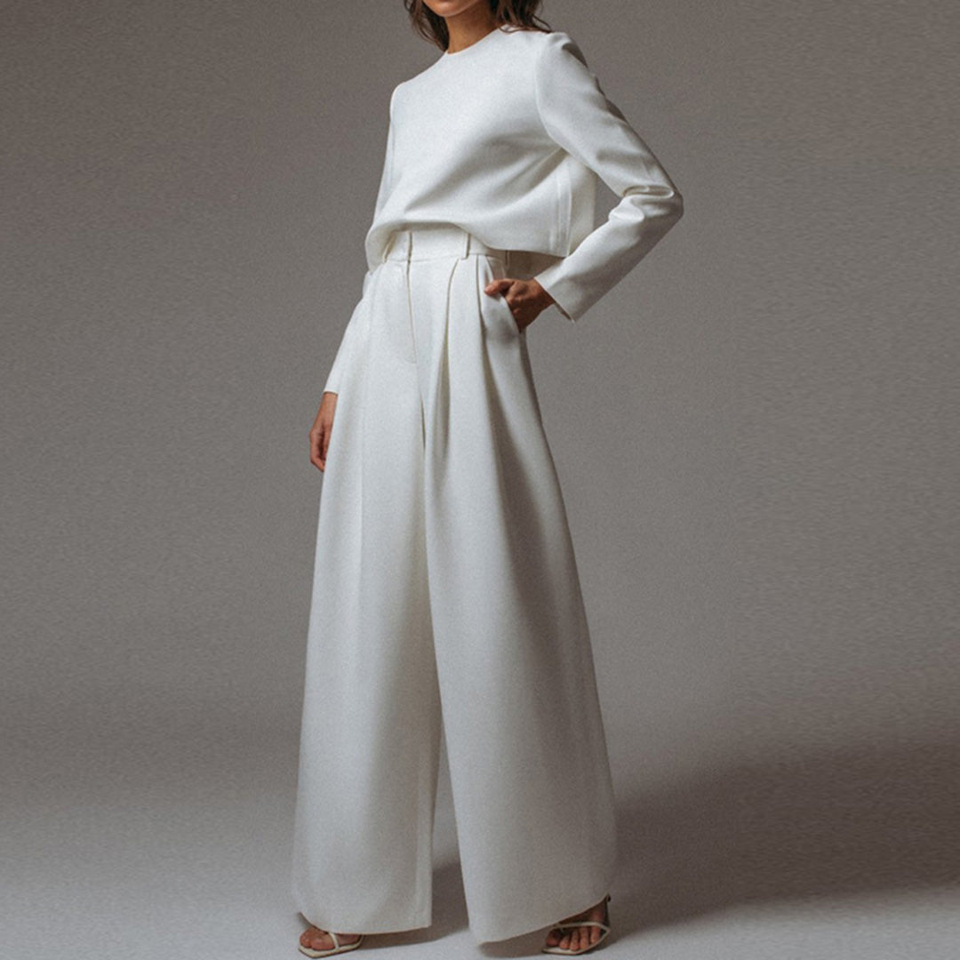 Women's Palazzo Pants Set – Relaxed Top Occasion Co-Ord Set