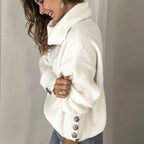 Women's Lightweight Turtleneck Sweater – Fine Knit Long Sleeve Pullover