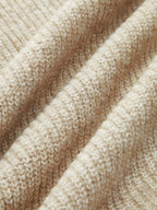 Women's Quarter-Zip Sweater – Ribbed Stand Collar Pullover Sweater