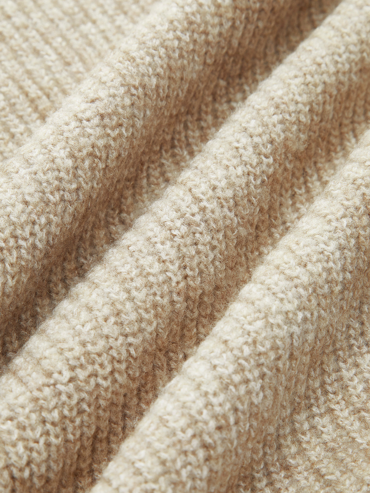 Women's Quarter-Zip Sweater – Ribbed Stand Collar Pullover Sweater