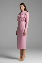 Women's High Neck Maxi Dress – Long Sleeve Occasion Dress