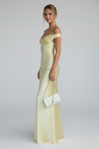 Women's Off-Shoulder Maxi Dress – Elegant Evening Dress