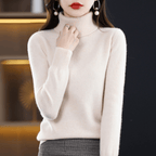 Women's Roll Neck Sweater – Classic Warm Winter Knit Sweater