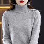 Women's Roll Neck Sweater – Classic Warm Winter Knit Sweater