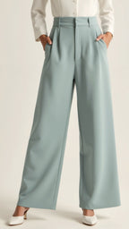 Women's High Waist Pants – Wide Leg Casual Pants – Aviana