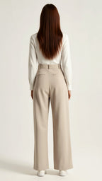 Women's High Waist Pants – Wide Leg Casual Pants – Aviana