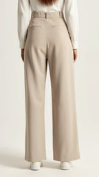 Women's High Waist Pants – Wide Leg Casual Pants – Aviana