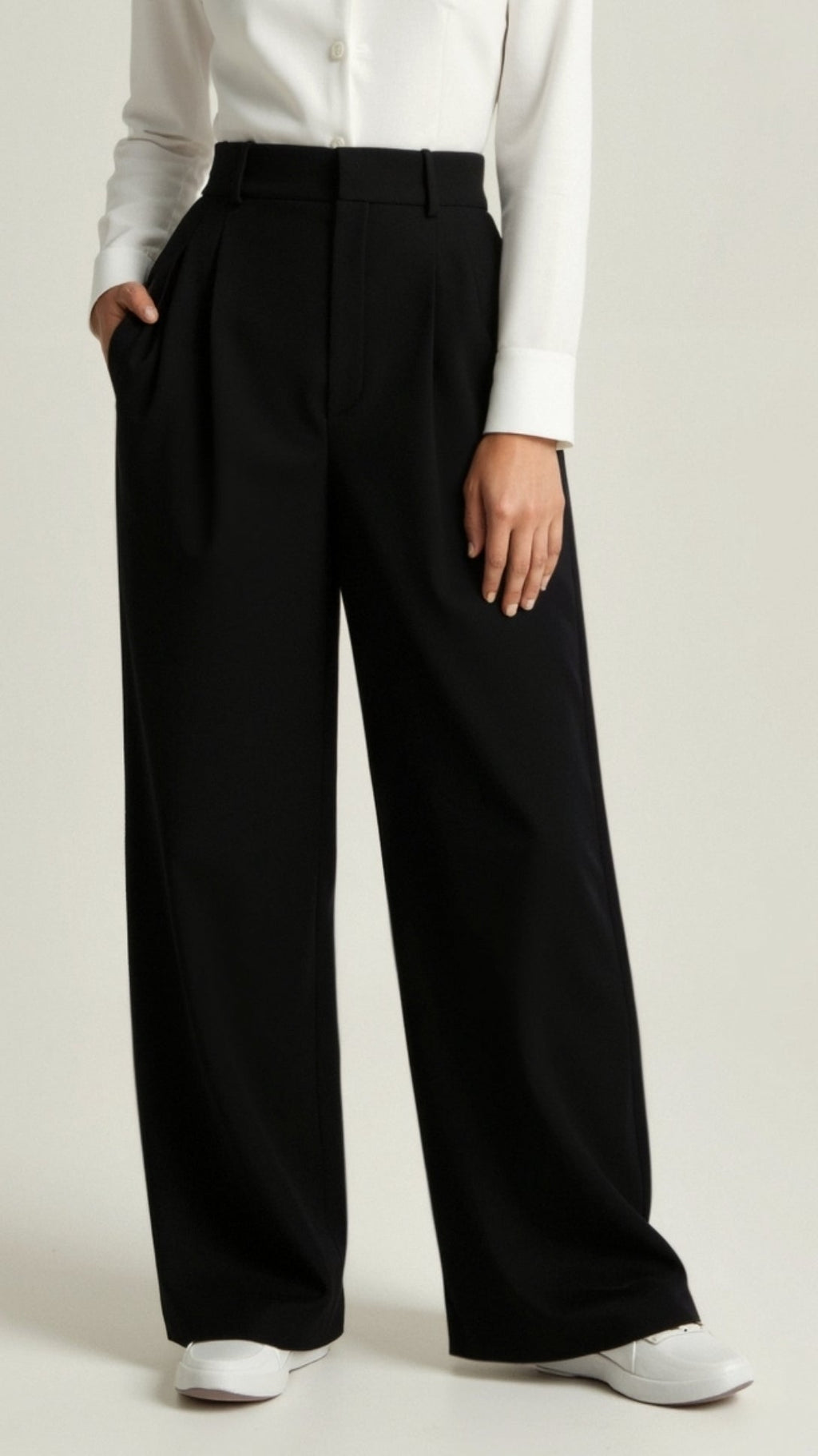 Women's High Waist Pants – Wide Leg Casual Pants – Aviana