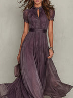 Women's Sleeveless Midi Dress – High Neck Pocket Summer Dress