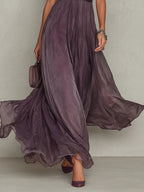 Women's Sleeveless Midi Dress – High Neck Pocket Summer Dress