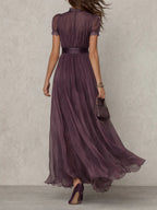 Women's Sleeveless Midi Dress – High Neck Pocket Summer Dress
