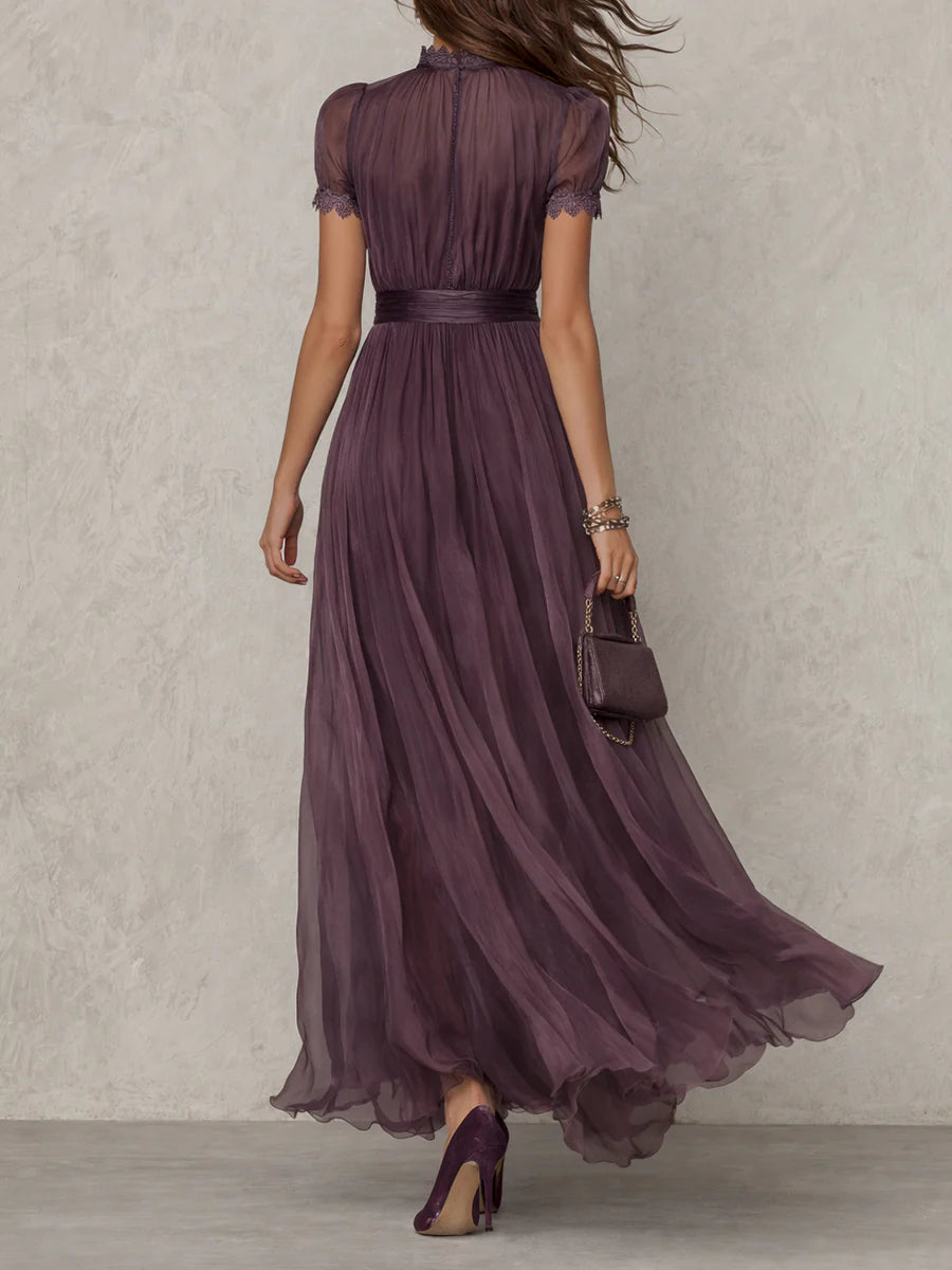 Women's Sleeveless Midi Dress – High Neck Pocket Summer Dress