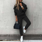 Women's Oversized Hoodie Jogger Set – High Waist Casual Tracksuit Set