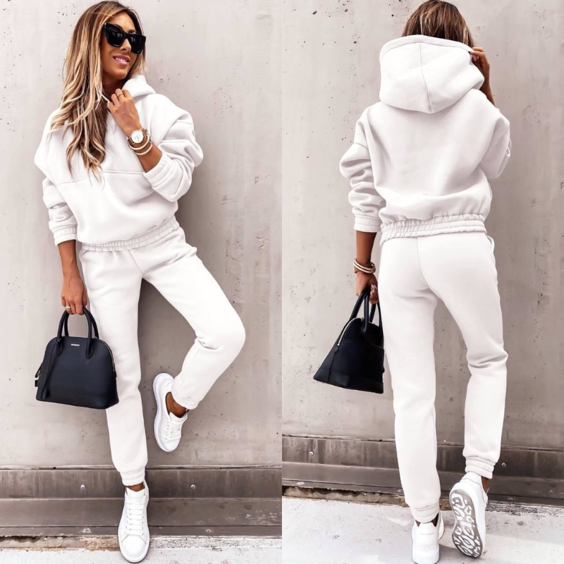 Women's Oversized Hoodie Jogger Set – High Waist Casual Tracksuit Set