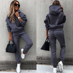 Women's Oversized Hoodie Jogger Set – High Waist Casual Tracksuit Set