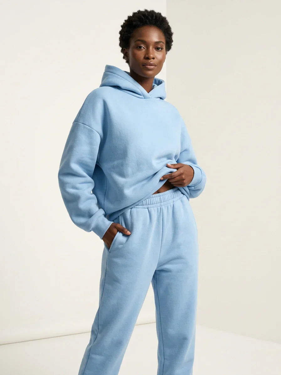 Women's Relaxed Sweat Set – Oversized Lounge Set