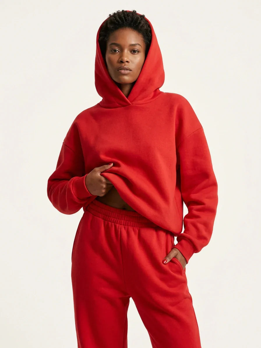 Women's Relaxed Sweat Set – Oversized Lounge Set