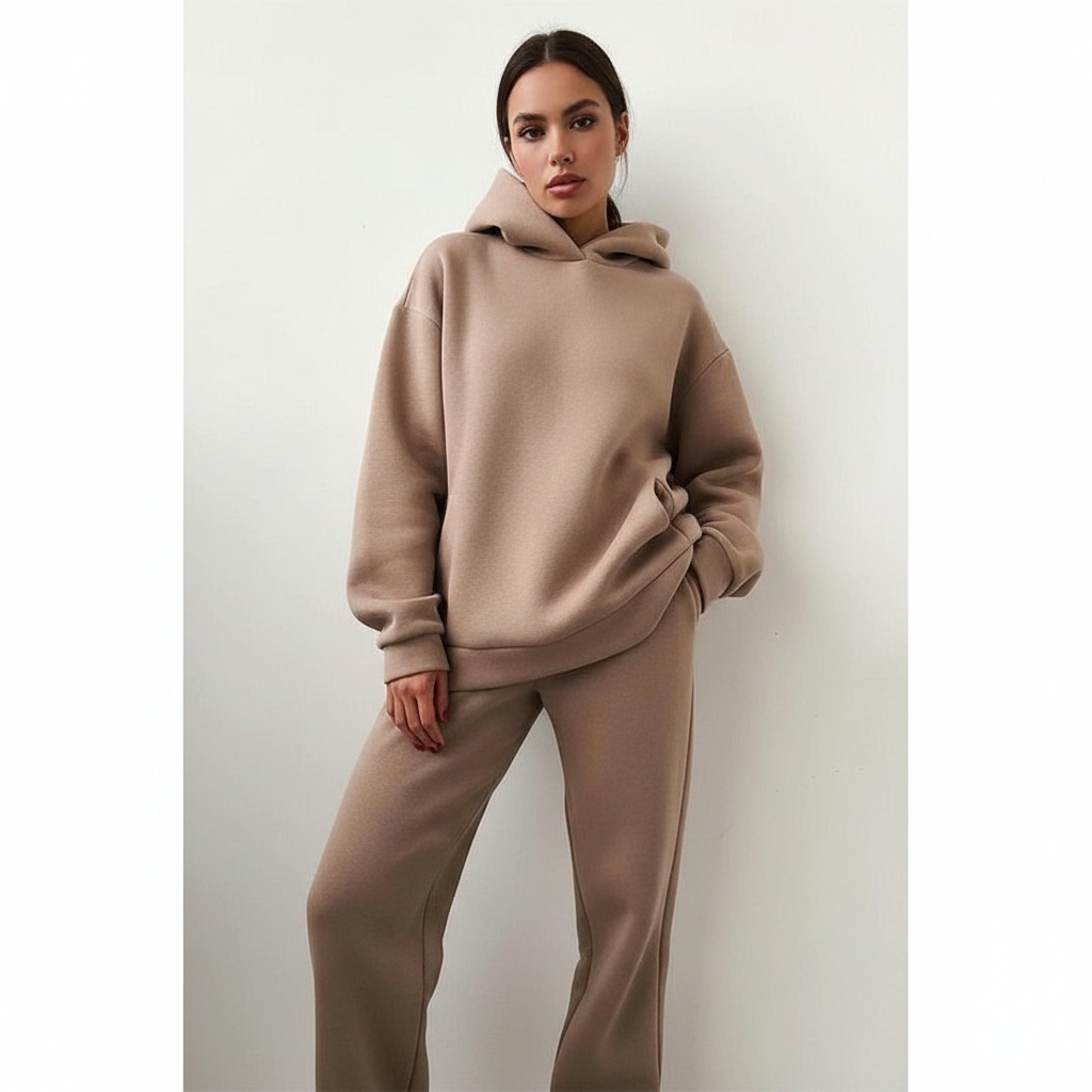 Women's Relaxed Sweat Set – Oversized Lounge Set