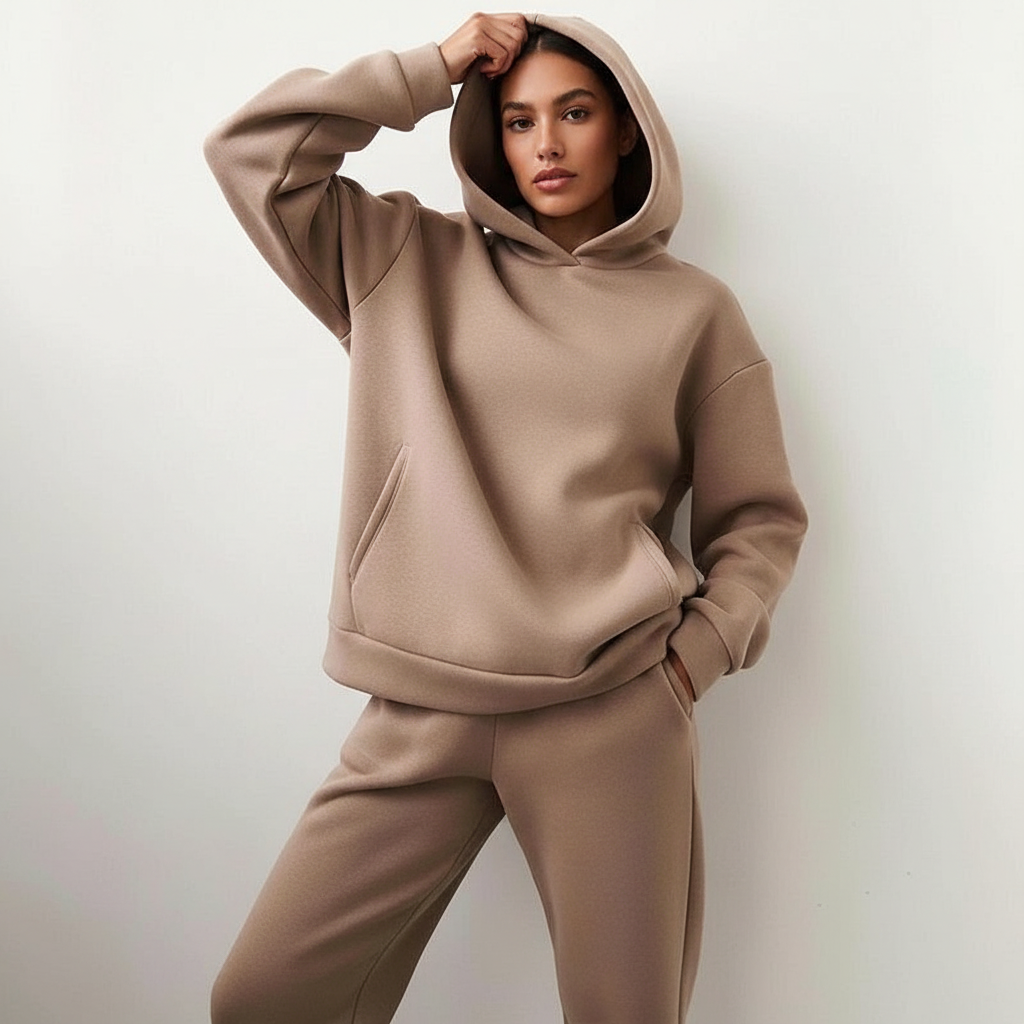 Women's Relaxed Sweat Set – Oversized Lounge Set