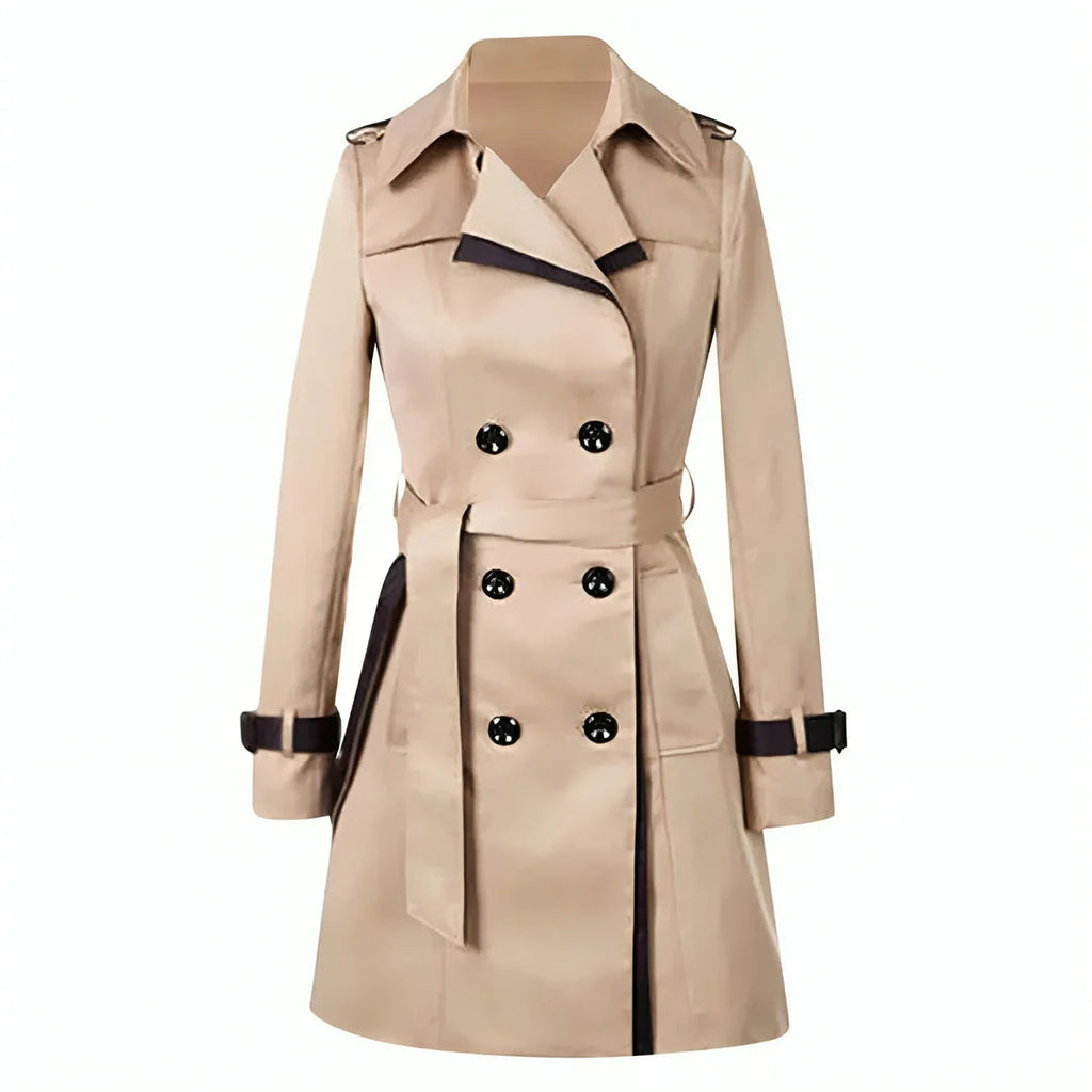 Women's Button Front Trench Coat – Classic Longline Coat