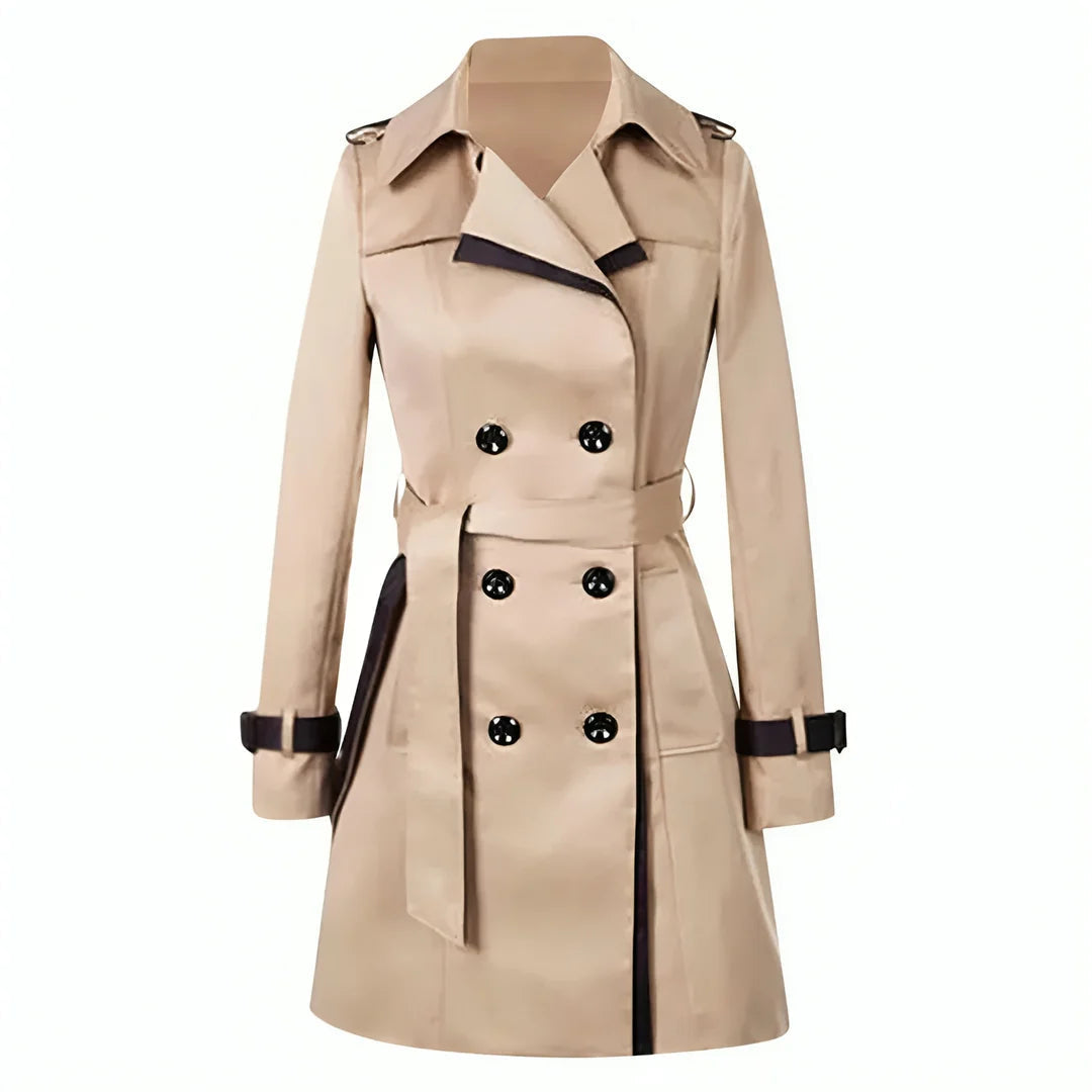 Women's Button Front Trench Coat – Classic Longline Coat