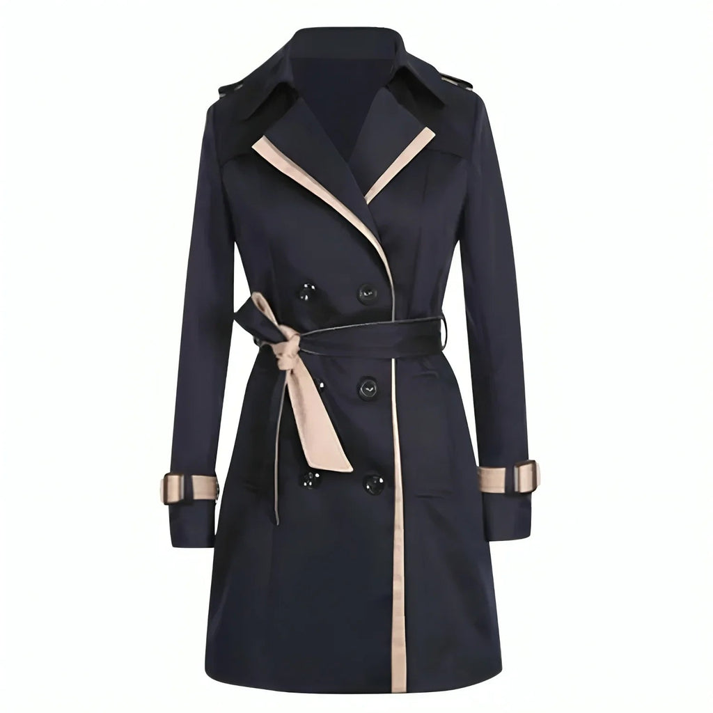 Women's Button Front Trench Coat – Classic Longline Coat
