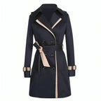 Women's Button Front Trench Coat – Classic Longline Coat