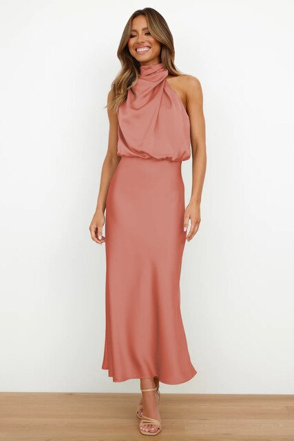Women's Off-Shoulder Maxi Dress – Bodycon Formal Evening Cocktail Dress