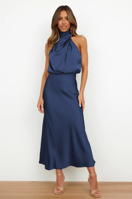 Women's Off-Shoulder Maxi Dress – Bodycon Formal Evening Cocktail Dress