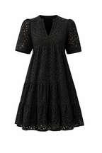 Women's Broderie Midi Dress – Embroidered Summer Dress