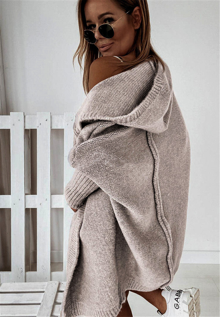 Women's Relaxed Sleeve Cardigan – Oversized Longline Cardigan