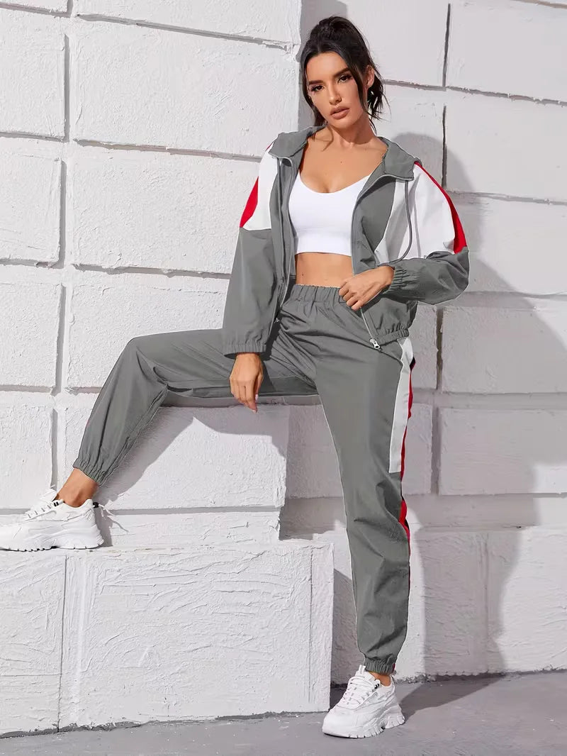 Women's Zip-Up Lounge Set – Hooded Legging Co-Ord