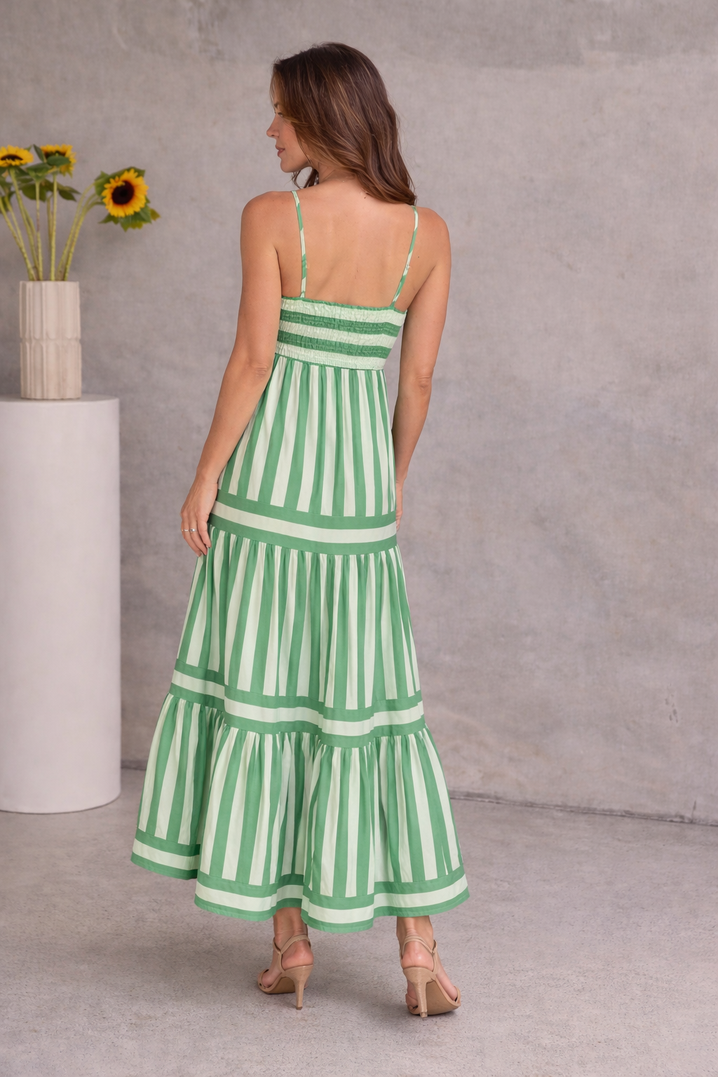 Women's Striped Vacation Maxi Dress – Resort Summer Dress
