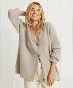 Women's Classic V-Neck Cardigan – Soft Button Front Knit Cardigan