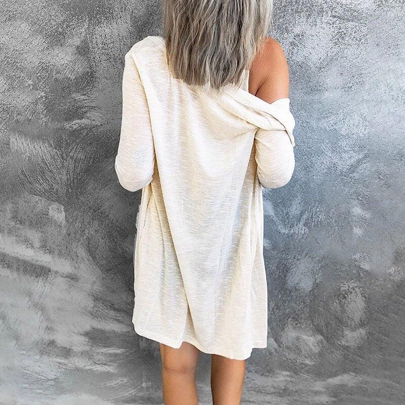 Women's Lightweight Knit Cardigan – Button Front Everyday Layer