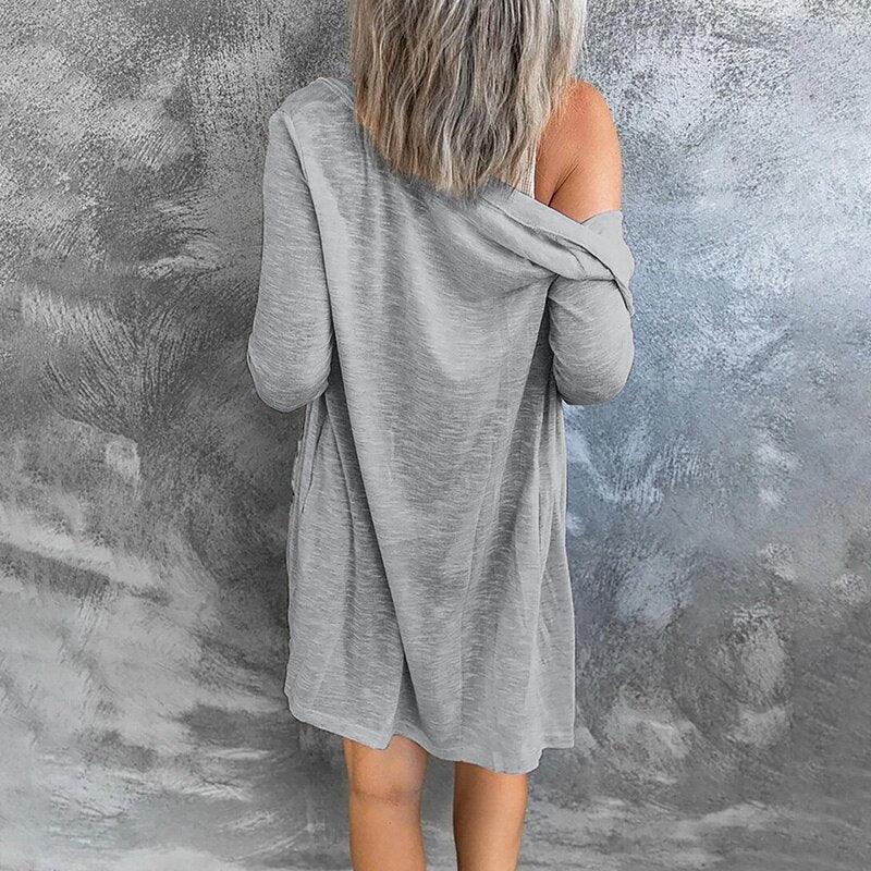 Women's Lightweight Knit Cardigan – Button Front Everyday Layer