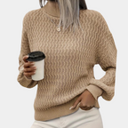 Women's Ribbed Turtleneck Sweater – Long Sleeve High Neck Knit Pullover
