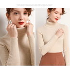 Women's Turtleneck Sweater – Classic Roll Neck Winter Sweater