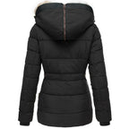 Women's Hooded Parka Coat – Fur Trim Longline Winter Parka