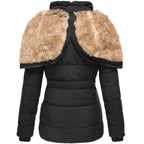Women's Hooded Parka Coat – Fur Trim Longline Winter Parka