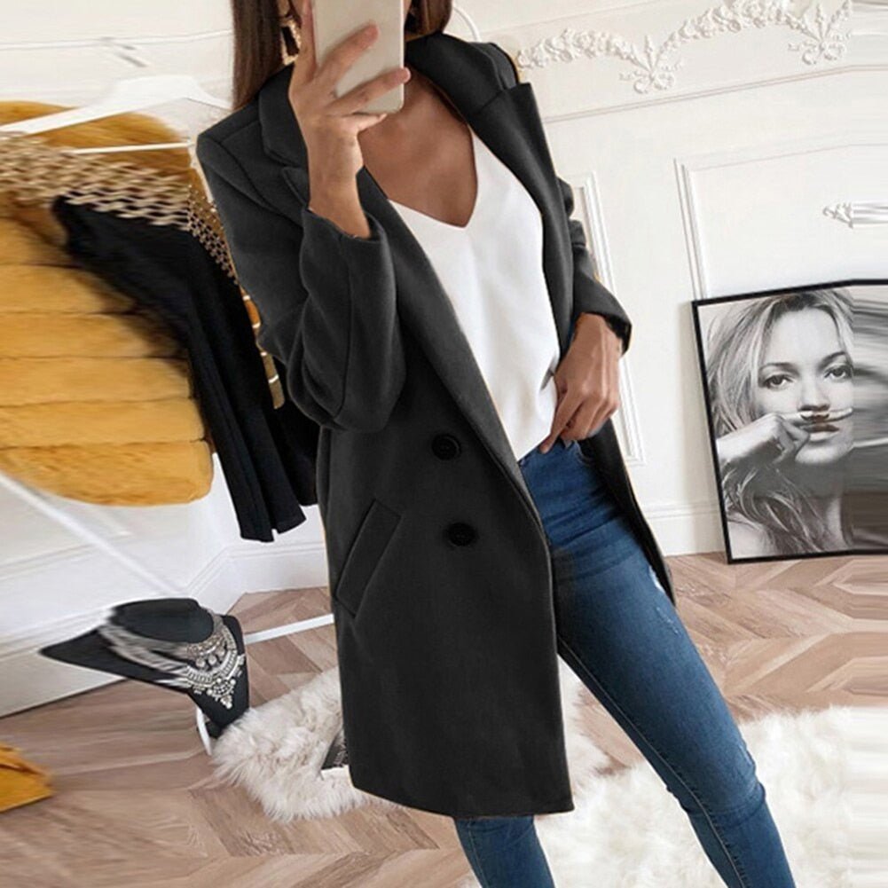 Women's Longline Blazer – Elegant Casual Blazer – Savannah