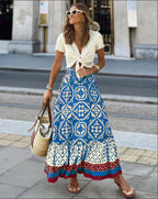 Elara | High Waist Maxi Skirt
